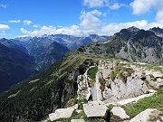 Dal bivacco verso la Svizzera.....